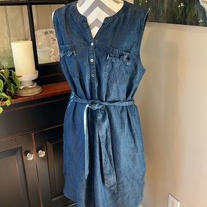 New denim dress or tunic in lightweight tencel fabric
